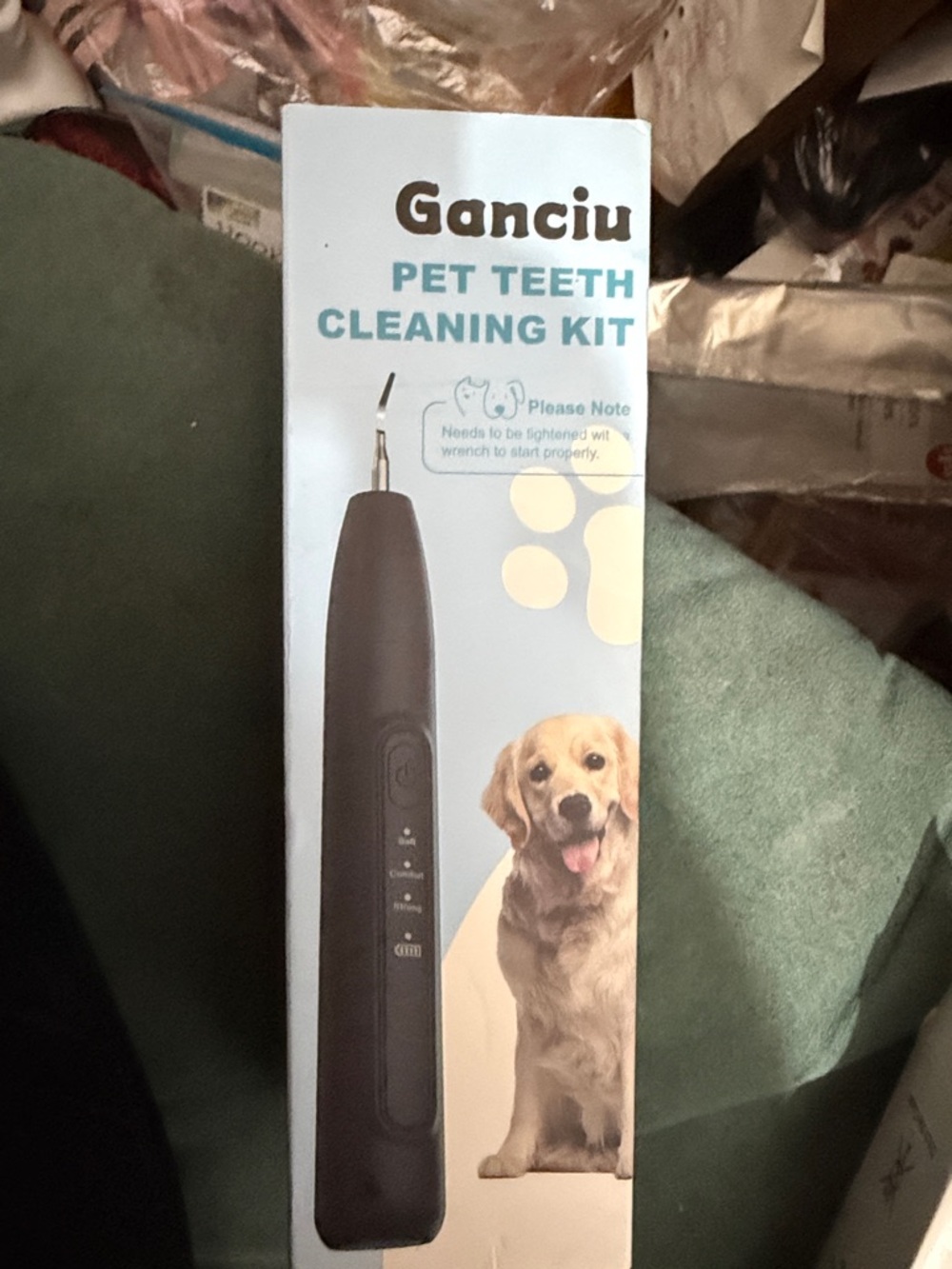 Black Pet Teeth Cleaning Kit - Electric Dog Dental Cleaner